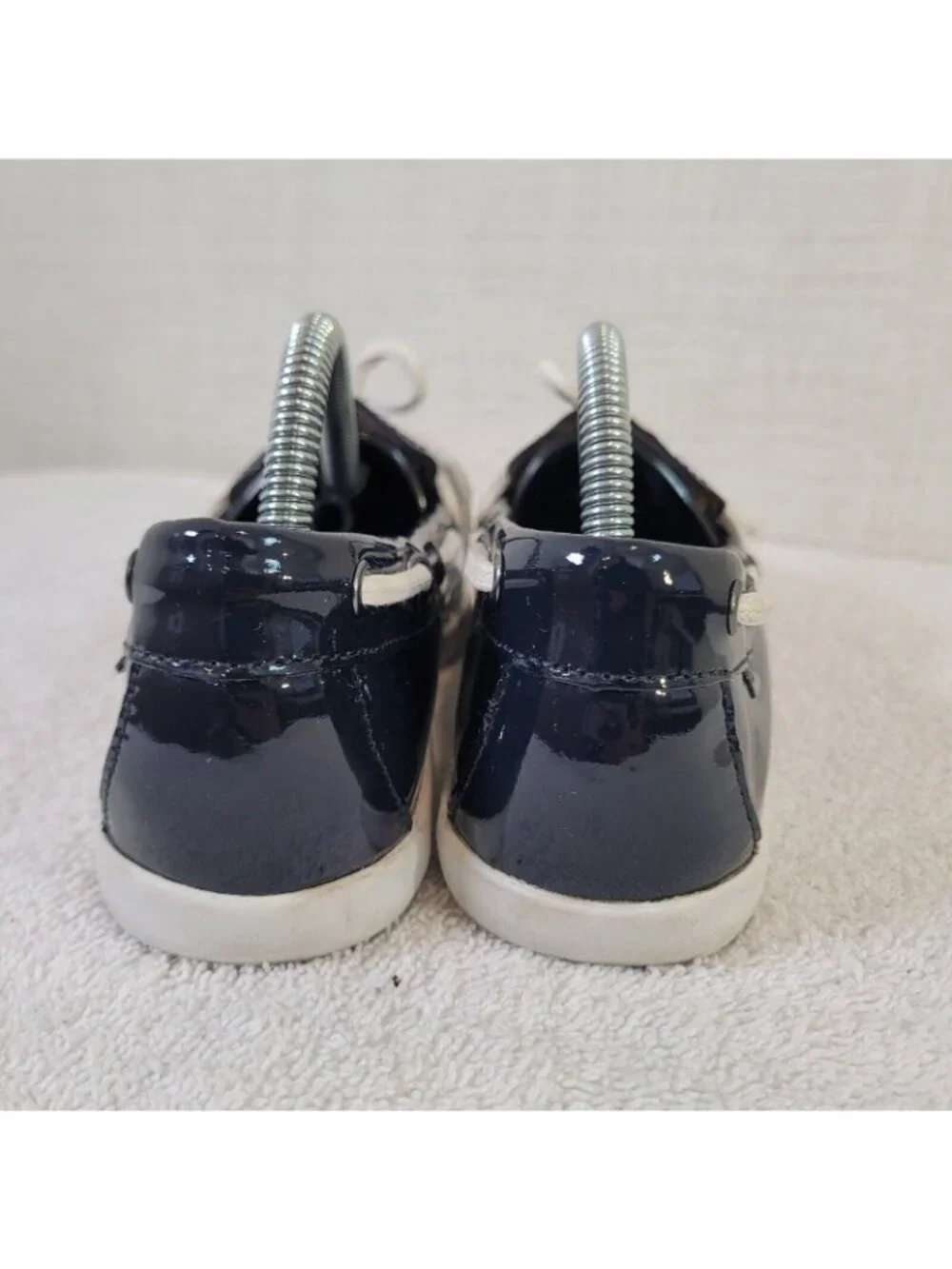 Cole Haan Boat Shoes Womens 6B Regatta Slip On W05747 Black Patent Leather - Picture 4 of 10